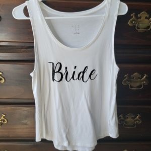 Bride bachlorette tank top